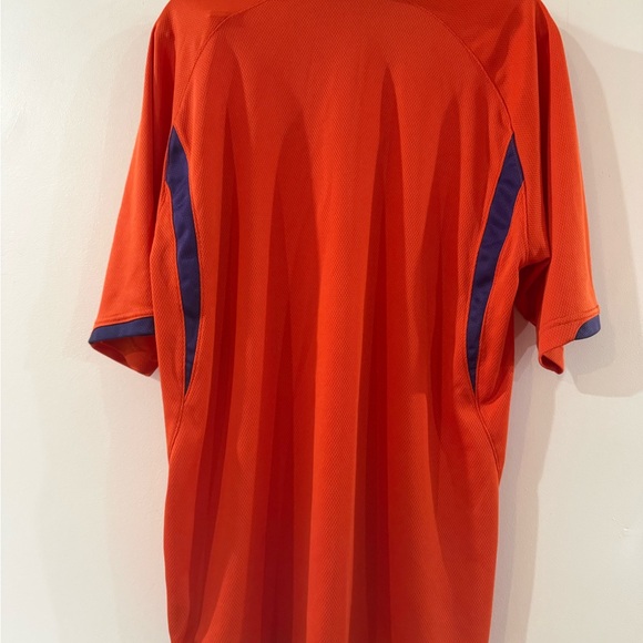 Nike‎ Team Clemson Tigers Orange Quarter Zip Performance Shirt Mens fit dry - Picture 2 of 16